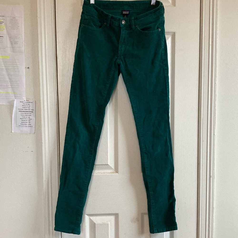 Dark Teal/Green Corduroy Jeans 100% Organic Cotton